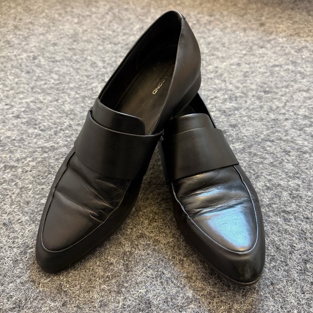 Vagabond Frances Loafers Black Leather Pointed Toe